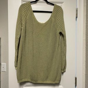 Nasty Gal V Back Oversized Open Back Sweater